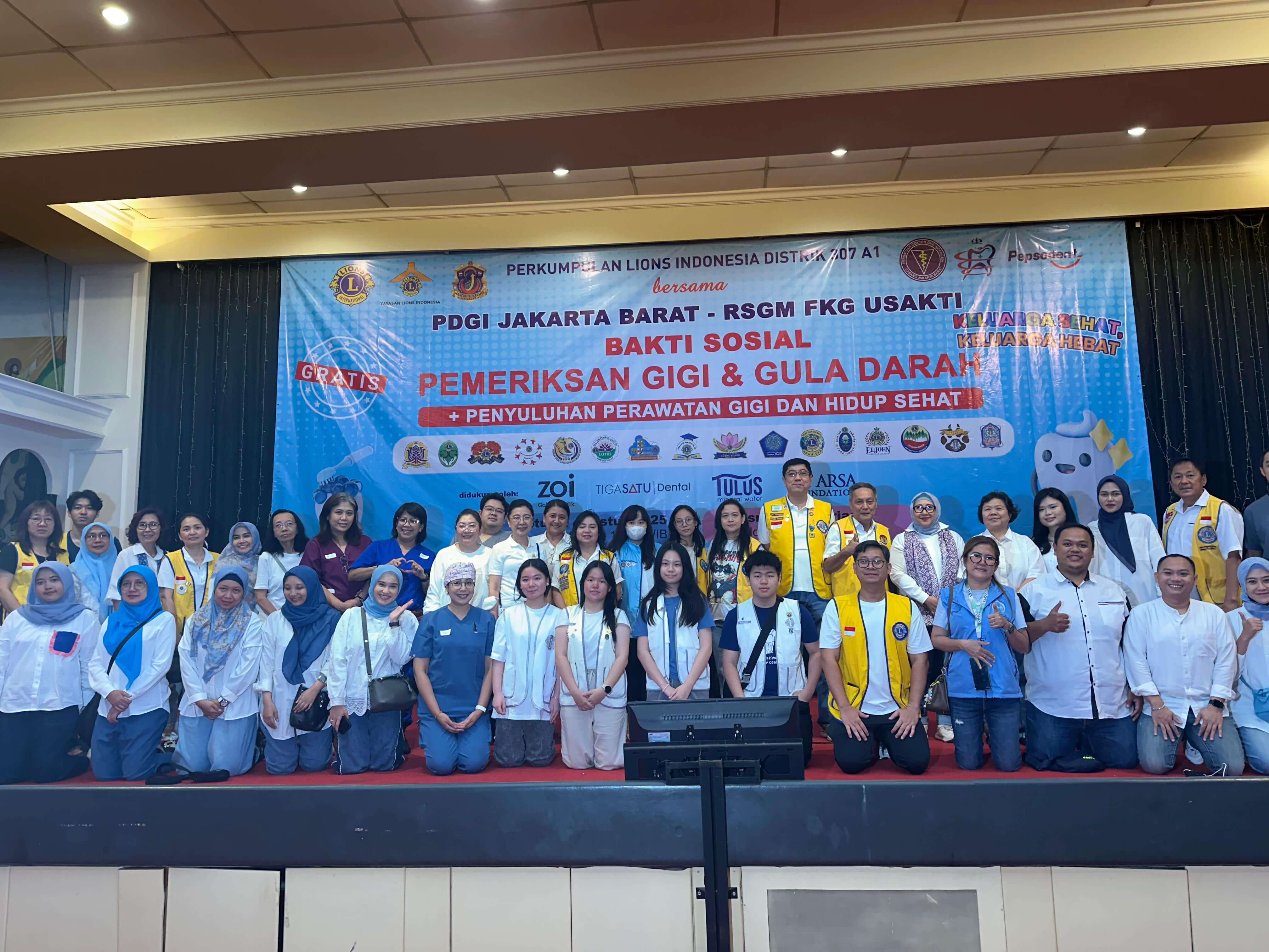 PDGI Jakarta Barat Sukses Gelar Bakti Sosial Kesehatan Gigi dan Mulut bagi Warga Kedoya Utara